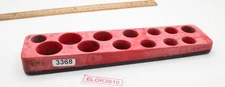 Mechanic's Time Saver 720 Series Red 26 Hole 3/8"" Drive Socket Organizer