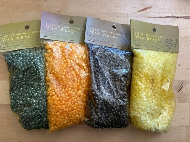 World Market - Create Your Own Candle Wax Beads - Green/Orange/Black/Yellow