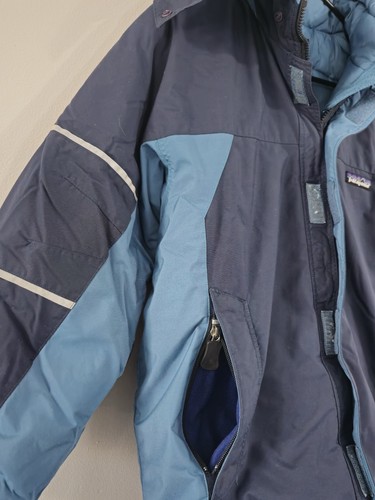 Vintage 2002 Patagonia Winter Coat Lined Removable Hood Youth Sz 10 - Picture 13 of 17
