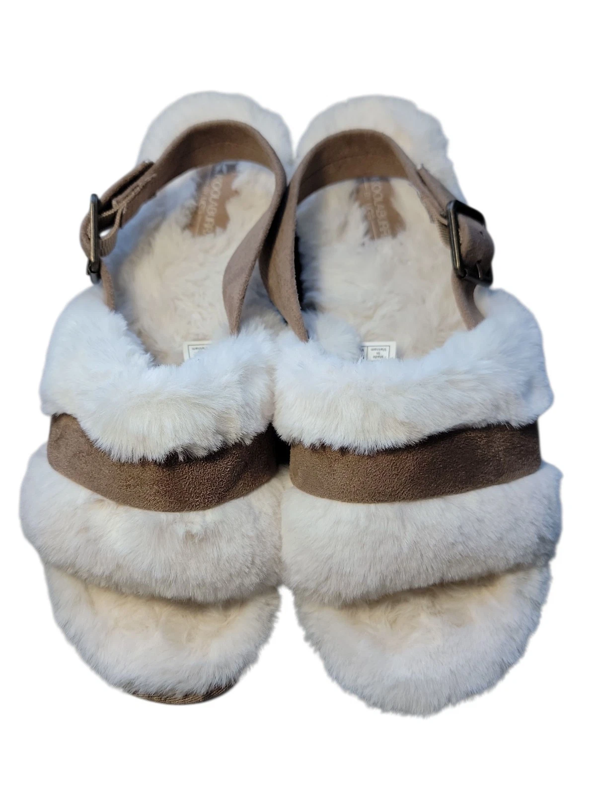 Sandali Koolaburra by UGG con cinturino posteriore Fuzz'n II naturali taglia 8