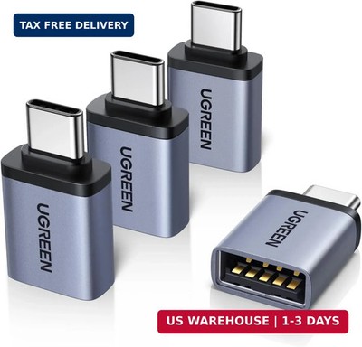 UGREEN USB C to USB Adapter 4 Pack, 10Gbps USBC Male to USB 3.2 Female Adapter,