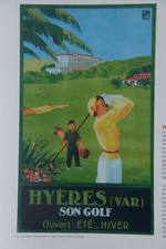 AFFICHE POSTER. Hyeres Golf