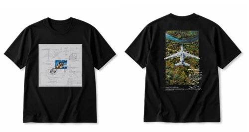 Antonov 80 Years Anniversary T-Shirt Black Ukrainian Aviation, Unisex