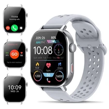 Smart Watch(Answer/Make Call), Smartwatch GPS 2.06"HD AMOLED Display, 5 ATM W...