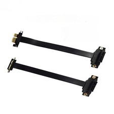 PCI-E 3.0 1X to 1X 90 Degree Block Extension Cable