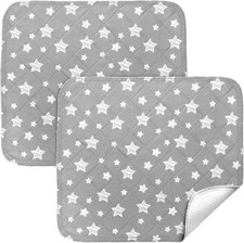 Waterproof Incontinence Chair Pads Washable Non Slip Seat Pad 18"x16" 2 Pack