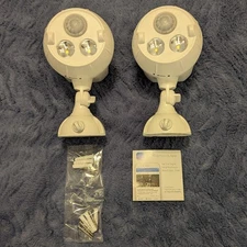 Mr Beams MB302 Wireless LED Motion Sensor Mini Spotlight 2-Pack White Tested
