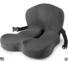 MYFAMIREA Memory Foam Truck Seat Cushion - Comfort, Back Support Pain Relief