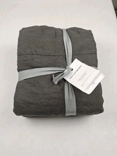 The Citizenry Stonewashed Linen Sheet Set Queen - Charcoal