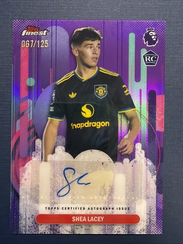 2026 Topps Premier League Finest - Shea Lacey Purple Refractor Rookie Auto /125