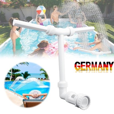 Einstellbarer Pool Wasserfallbrunnen Doppelte Spray Wasserspray Sprinkle Zubehör
