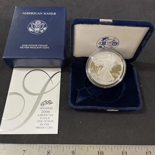 2006 W American Eagle One Ounce Silver Proof Coin w/ Original Box & COA