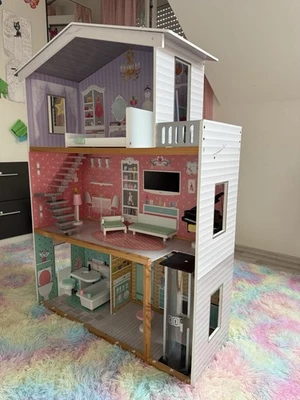 Puppenhaus aus Holz - Bild 1 von 3