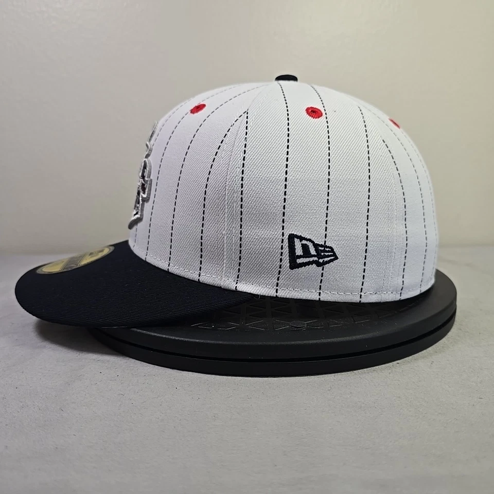 Gorra ajustada Round Rock Express a rayas 59FIFTY New Era 7 3/8 nueva con etiquetas MiLB Cap Foto 4 de 4