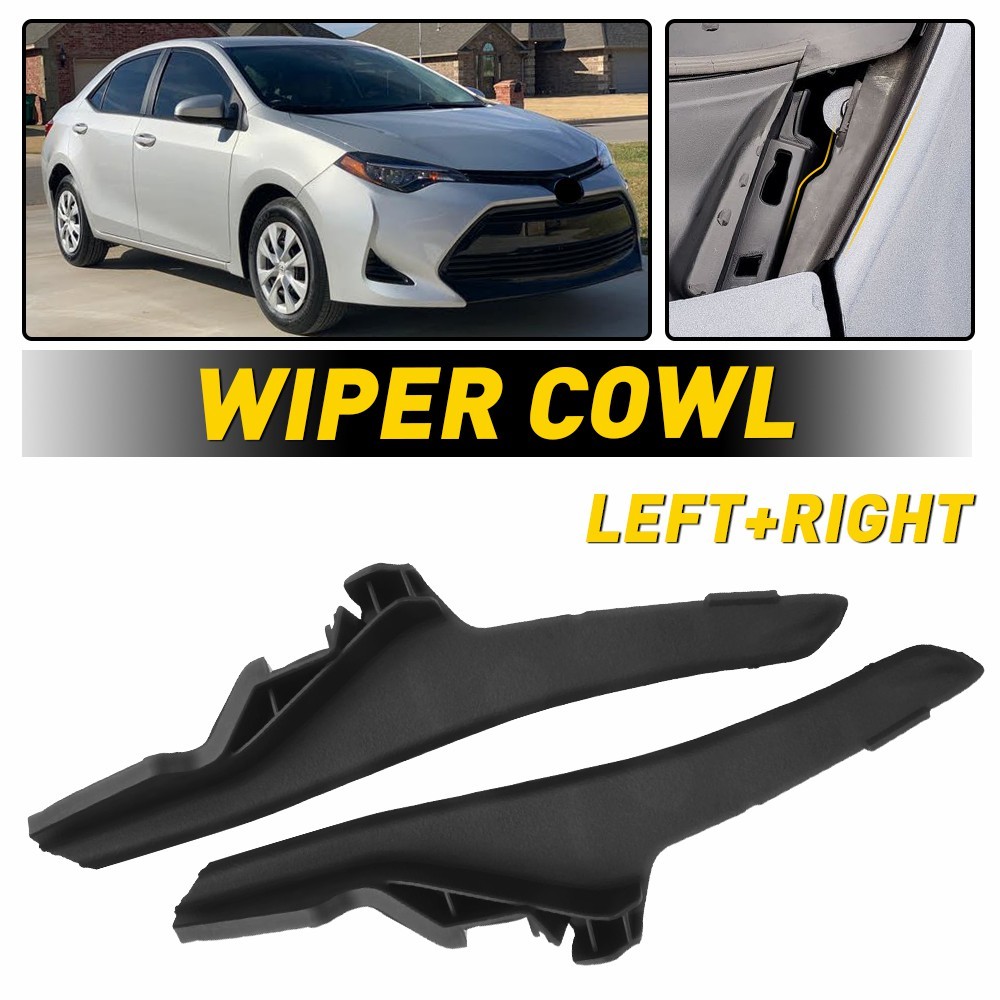 Windshield Wiper Cowl Extension Trim Hood Side Seal Fits 14-19 Toyota Corolla LE