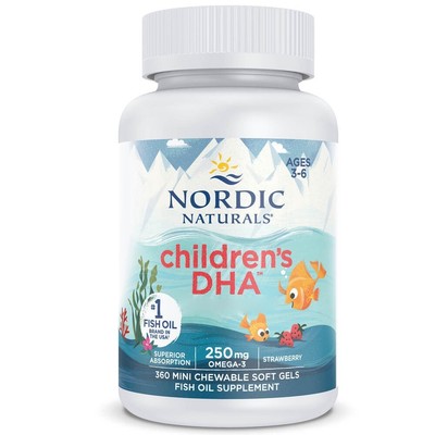 Nordic Naturals Children's DHA, Omega-3 250 mg für Kinder, 360 Minikapseln