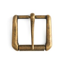 Tandy Leathercraft Antique Brass Roller Buckle 1.5 Inch for Belts Straps
