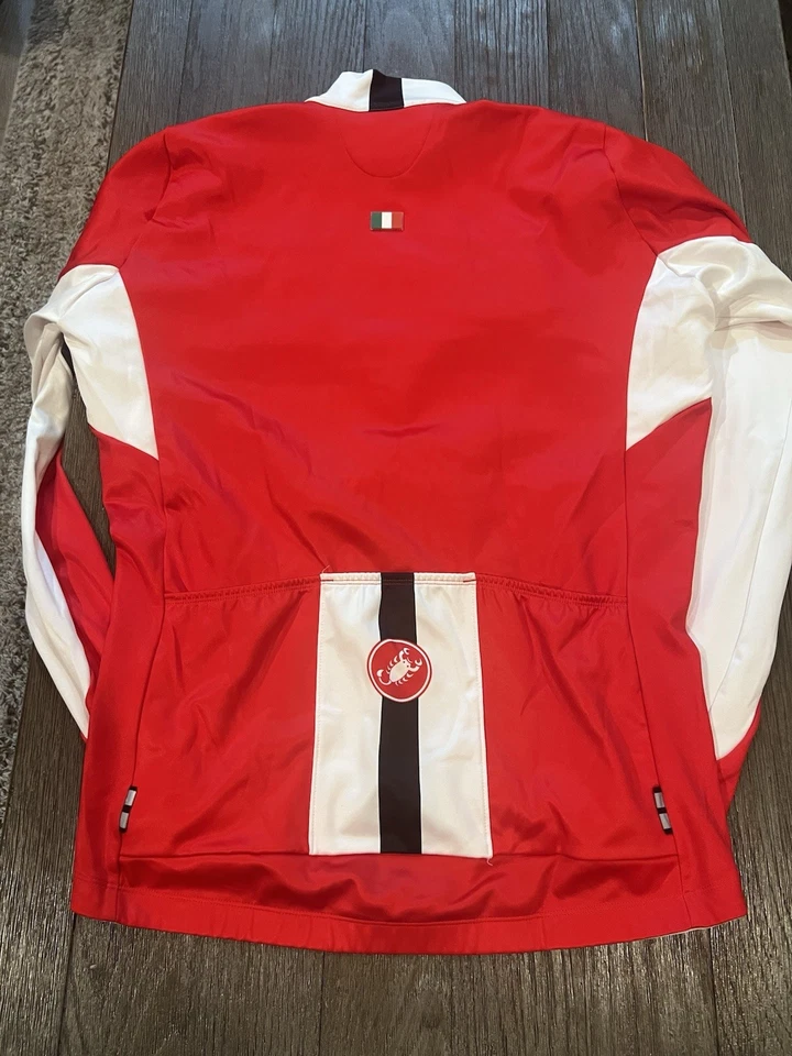 Hombre Castelli Térmico Ciclismo Chaqueta Rojo 2XL Foto 2 de 2