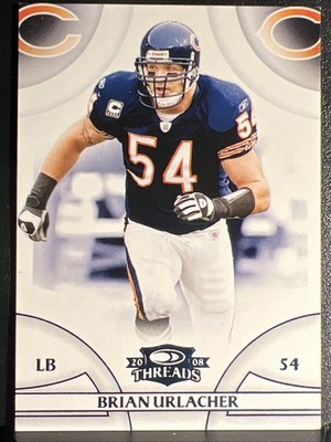 2008 Donruss Threads Brian Urlacher #6 Blue /350 Chicago Bears  