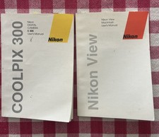 Nikon Users Manual COOLPIX 300 E 300 Lot Of 2