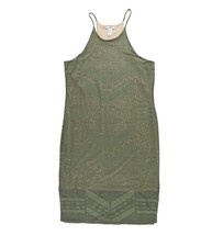 bar III Womens Burnout Bodycon Dress, dustyolive, XL