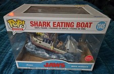 Figura exclusiva Funko Pop Movie Moments Tiburón Comiendo Barco 1145 Gamestop