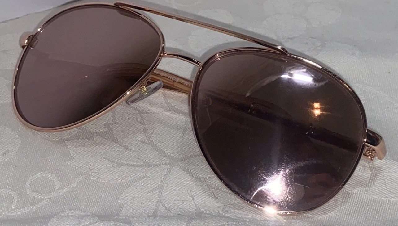 Panama Jack Women’s Sunglasses PJ87 – Pilot Metal Aviator Frames – Rose Gold