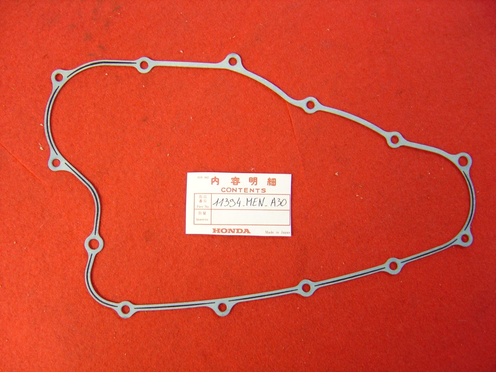 Joint carter embrayage CRF450R 09 pièce rechange étanchéité moteur Honda 450
