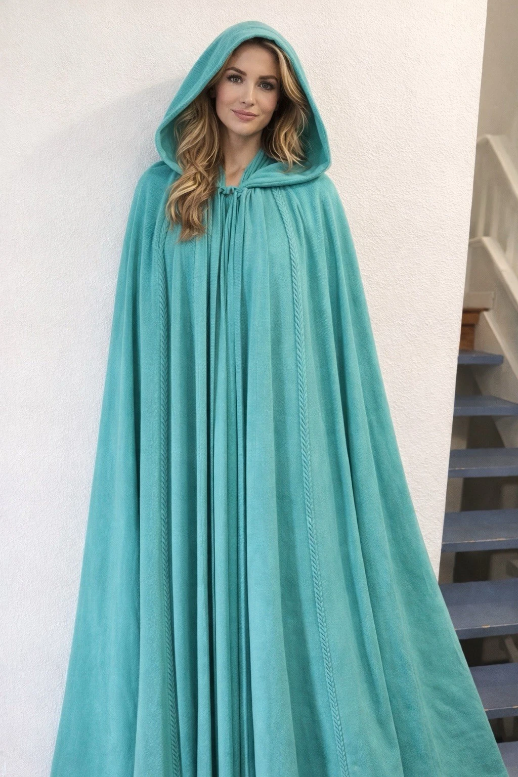 Vtg Laura Biagiotti Lamb Cape Poncho Long Hoodie Boho Luxury Layer Winter One Sz
Opens in a new wind