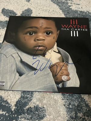 #ad Lil Wayne “Tha Carter III” Autographed LP Vinyl COA Included $495.00