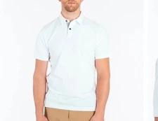 Public Rec Go-To Polo Shirt Men’s-L Short Sleeve Pima Cotton Work Weekend White