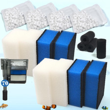 4 Sets of Upgraded Three-Stage Filtration Tank Filter Refills for Aquaclear 70 P