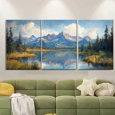 3pcs Arches Landscape Painting Utah National Park  Metal Print Ready to Hang Art