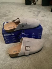 Birkenstock Boston Clogs Sized 37 Coloured Light Grey