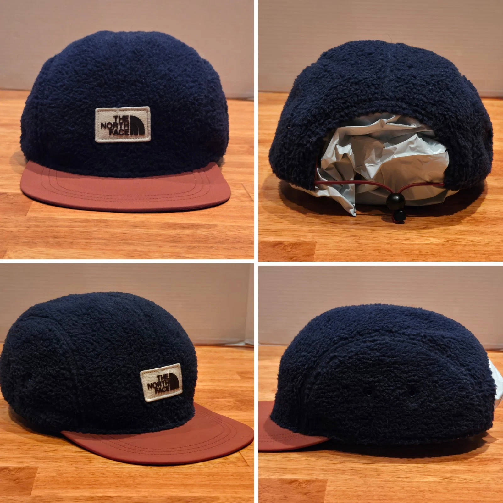 The North Face Sherpa Fleece Crusher Cap 4-Panel Adjustable Hat Blue