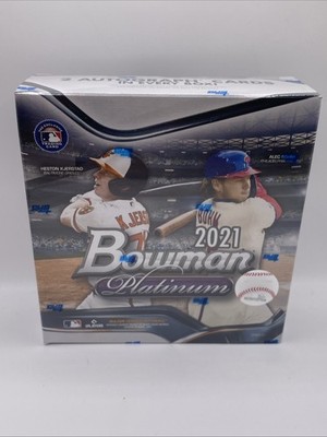 2021 Bowman Platinum MLB Baseball Mega Box - 2 Autos, 20 Packs - New & Sealed!