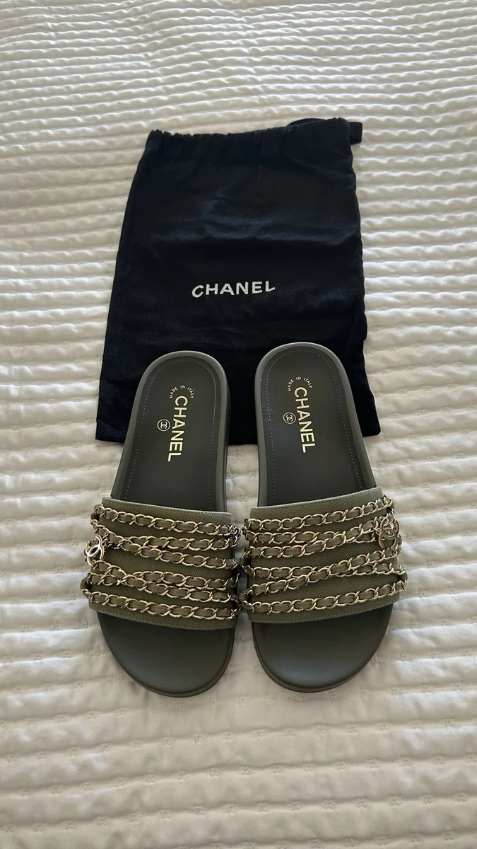 CHANEL Slide Low (1-1.9 in) Heel Height Sandals for Women for sale