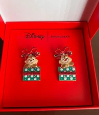Disney BaubleBar Chip and Dale Holiday Earrings Christmas Gift Drop 