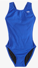 TYR Durafast One Girls Maxfit Swimsuit Solid 32 Used Display