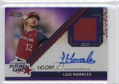 2024 Bowman's Best Purple Refractor 7/250 Luis Morales #FGRA-LM Auto 03j5