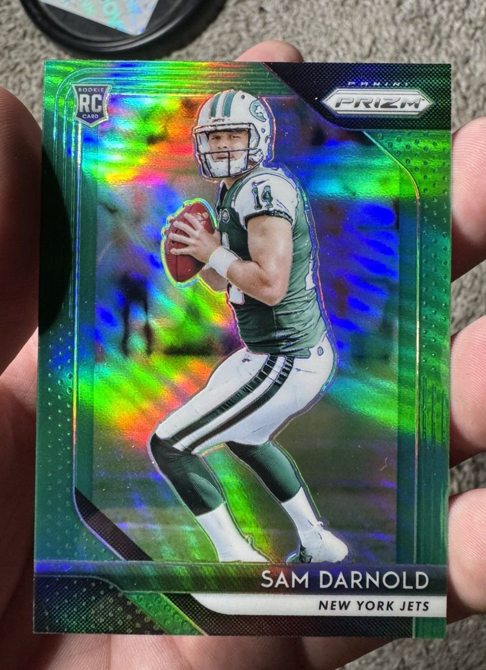 2018 Panini Prizm Green Prizm Sam Darnold 203 FRESH PULL!!
