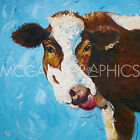 Cow 303, Roz, Wall Decor Art Print Poster 12" x 12"