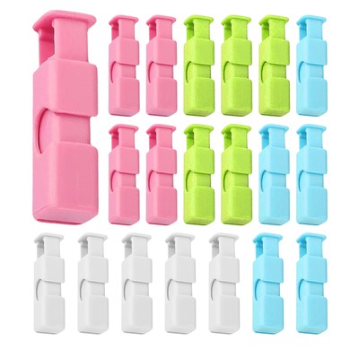 20Pcs Squeeze Bread Bag Clips Food Bag Cinch Clips Good Grips Collection Bag