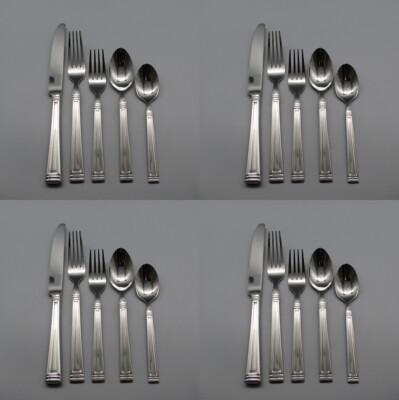 Lenox 18/10 Stainless Flatware - ESQUIRE - Service for Four - 20pc Set *