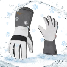 Vgo 1/2 Pairs -23℉ Above 3M Lined Leather Skiing & Winter Work Gloves (GA8435FW)