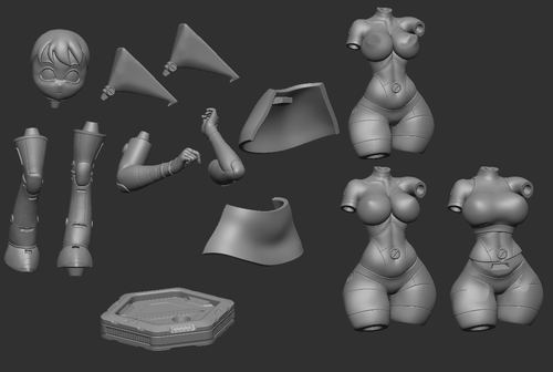 Kit de modelo a prueba de artista para robot XJ-9 Jennifer Wake dibujos animados ciencia ficción cyborg - Imagen 8 de 10