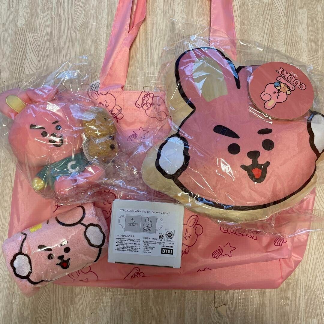 BTS BT21 Cooky 2023 Happy Bag Winter Official Line Friends BTS BT21 Cooky 2023 Happy Bag Winter Official Line Friends