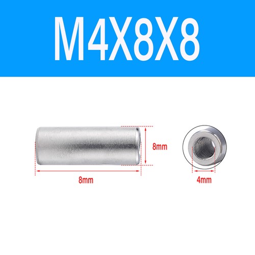 A2 Stainless Steels Threaded Sleeve Rod Bar Stud Round Connector Nut Long Nuts - Picture 15 of 84