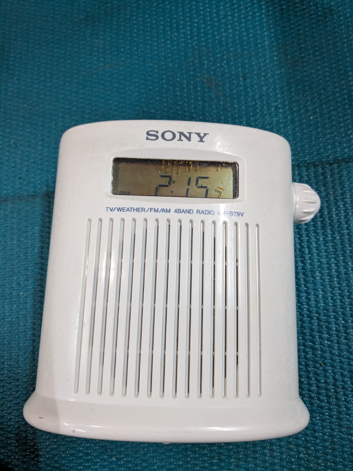 Sony ICFS79V Shower Mate AM/FM 4 Band Radio TV Weather eBay