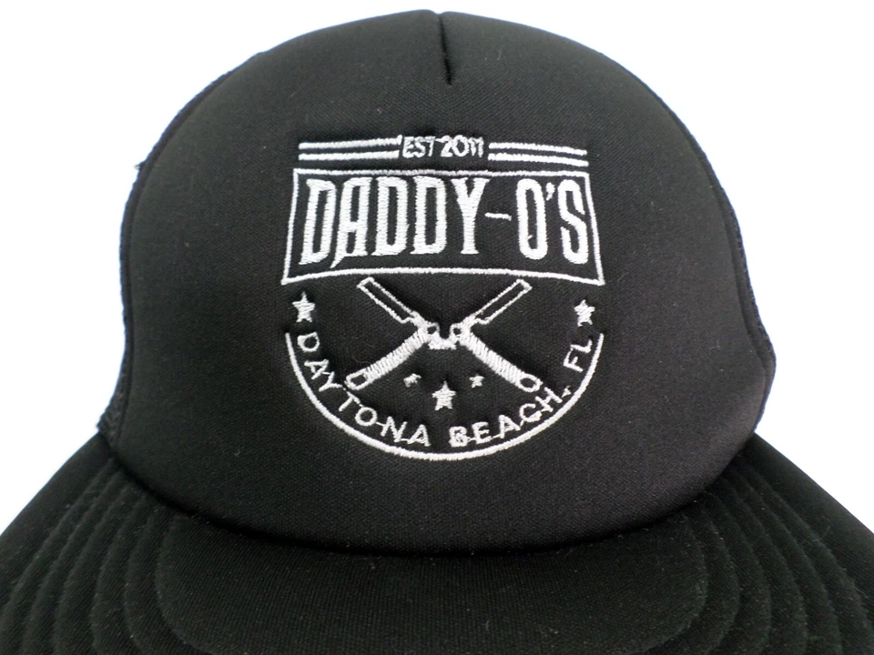 Boné chapéu Daddy Os barbearia Daytona Beach FL barbeador Snapback caminhoneiro - Imagem 3 de 4